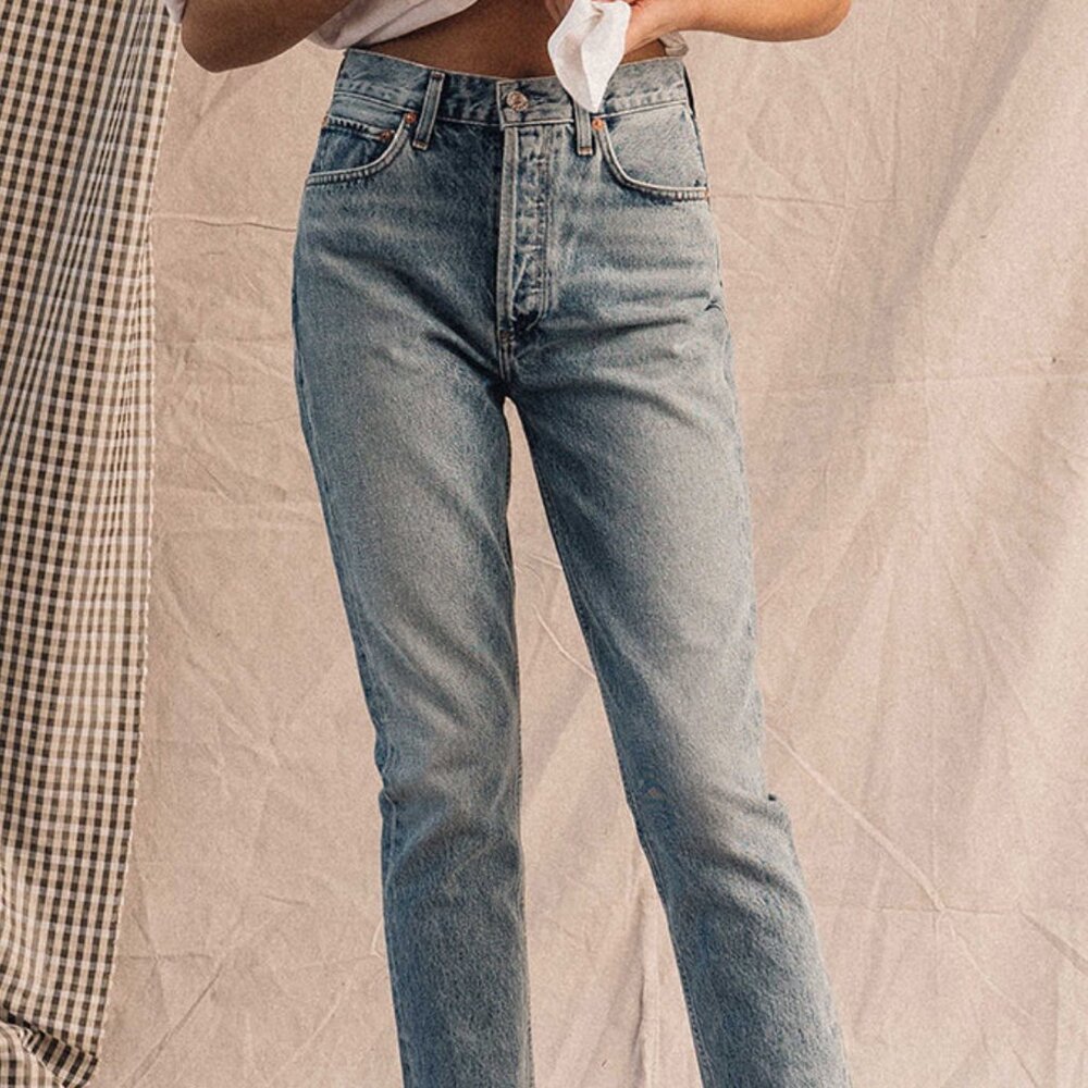 Agolde Riley / Zephyr light blue / size 25 / 26.5" inseam